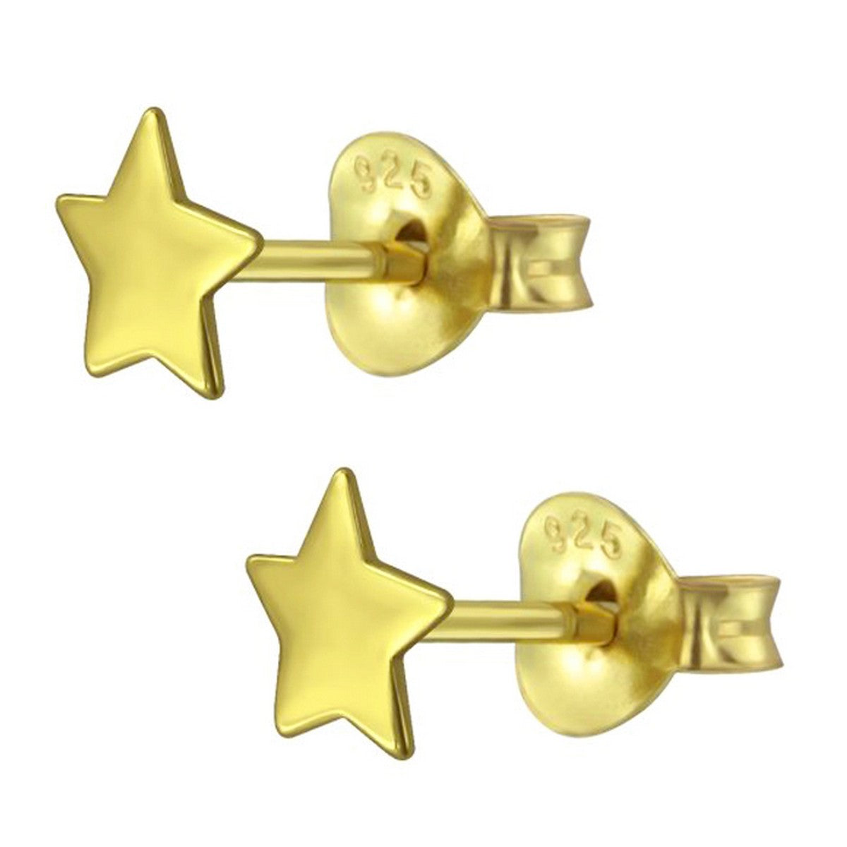 star-oorbellen-goldplated-925-zilver-1