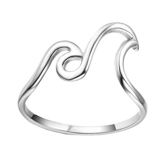 Double Wave | Ring 925 zilver