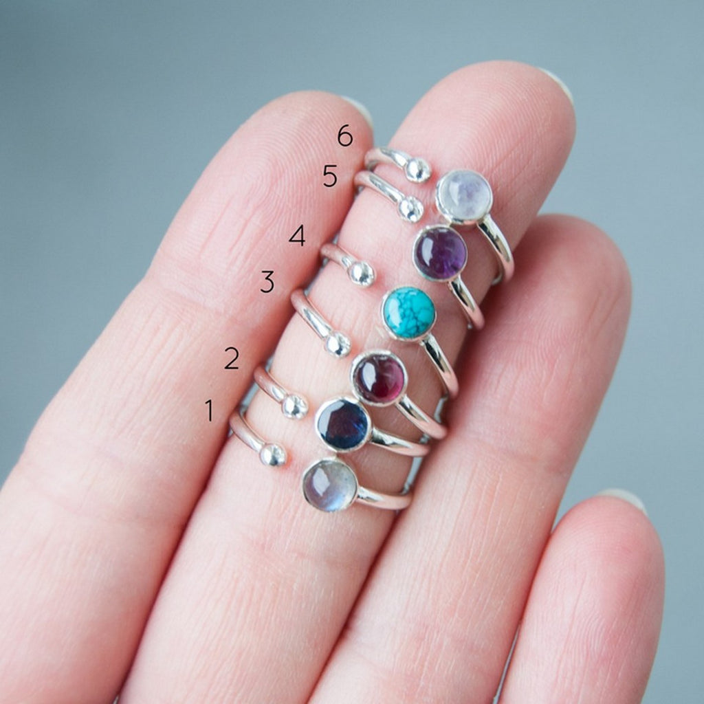 Kiora | Ring 925 zilver met edelsteen