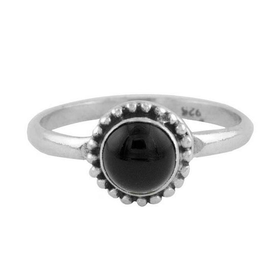 Sena | Ring 925 zilver met zwarte onyx