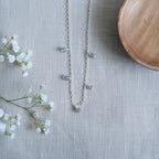 Cleora | Ketting 925 sterling zilver met edelsteen labradoriet | 43 cm