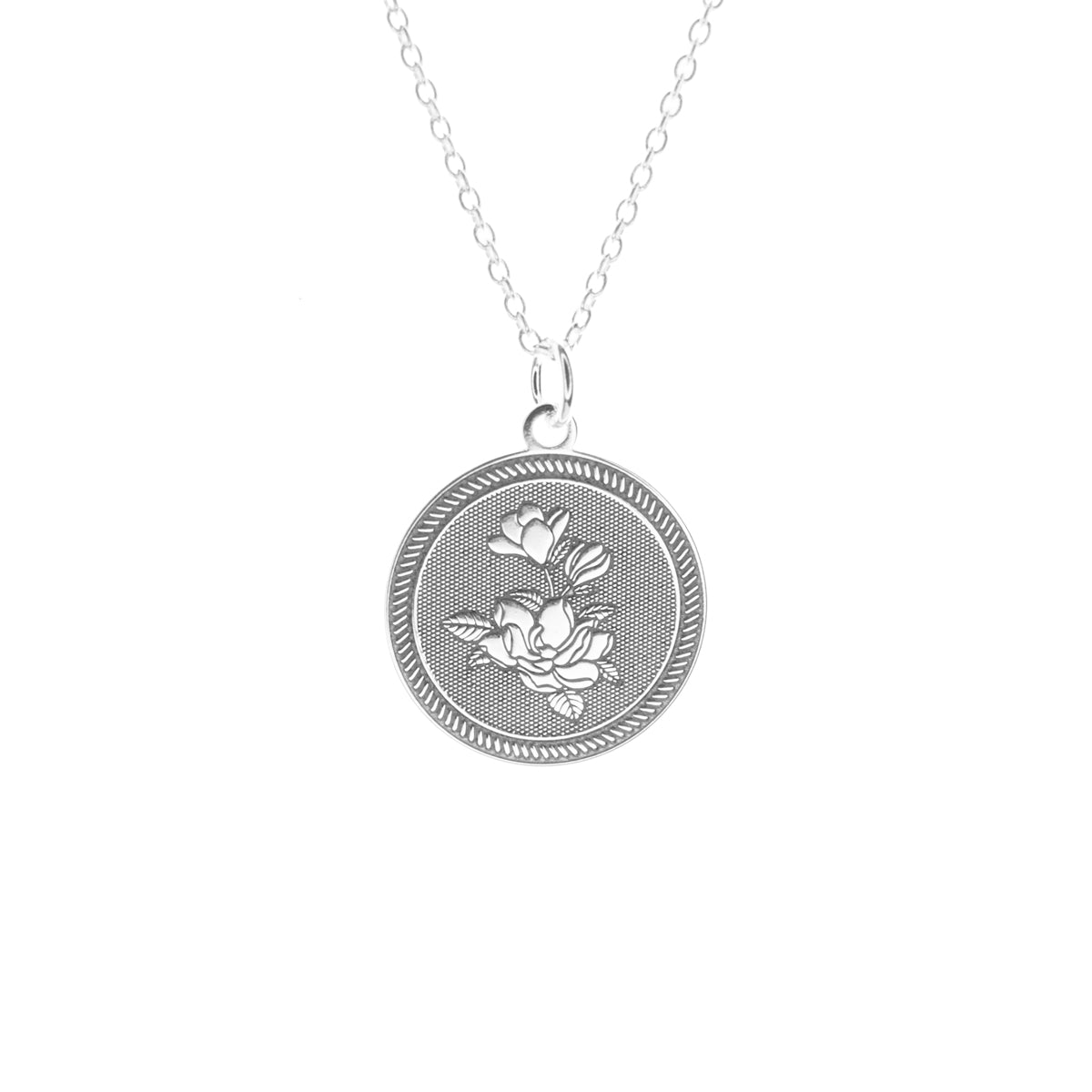 flower-coin-ketting-925-sterling-zilver-1