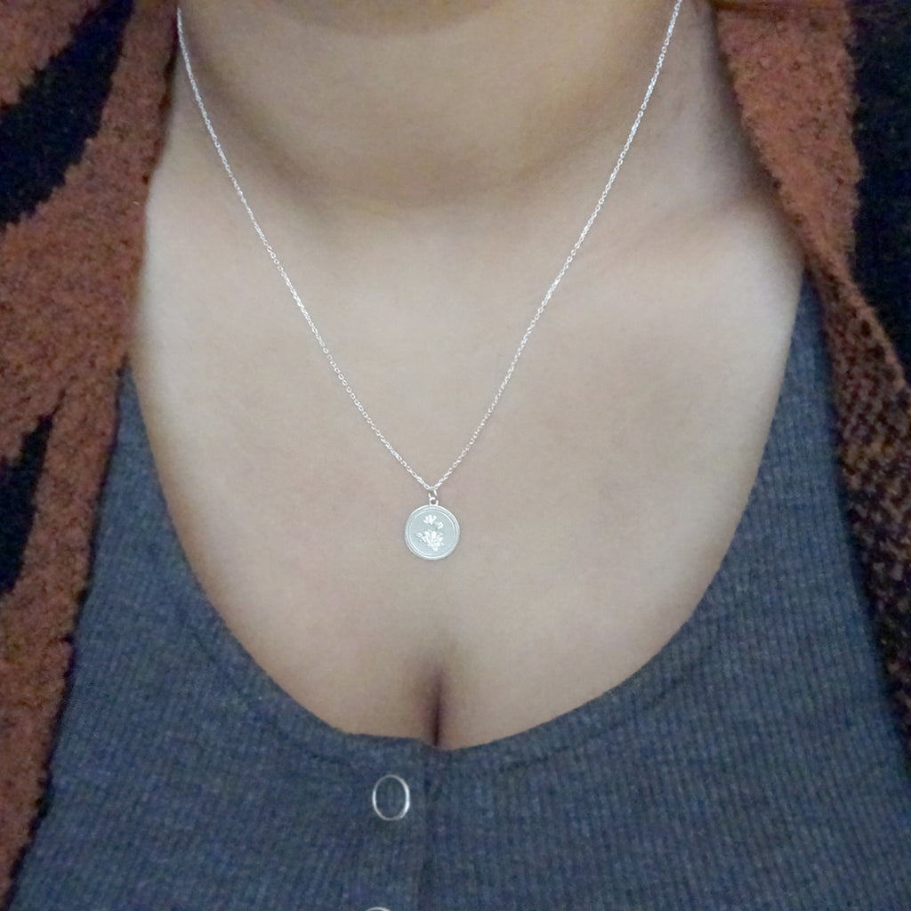 flower-coin-ketting-925-sterling-zilver-3