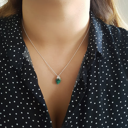 Birthstone | Ketting 925 zilver met geboortesteen