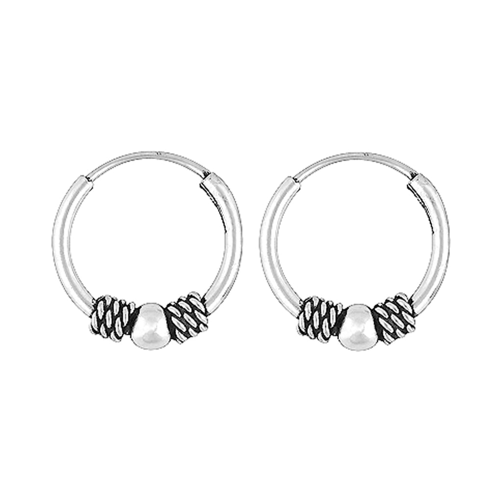 Fae | Bali Oorringen | 925 zilver | 14 mm