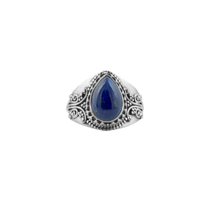 Treasa | Ring 925 zilver met edelsteen lapis lazuli