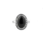 Nori | Ring 925 zilver met zwarte onyx