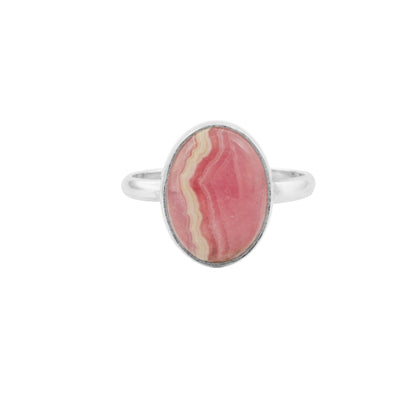 Ramae | Ring 925 zilver met edelsteen rhodochrosiet