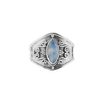 Hiral |  Ring 925 zilver met edelsteen maansteen