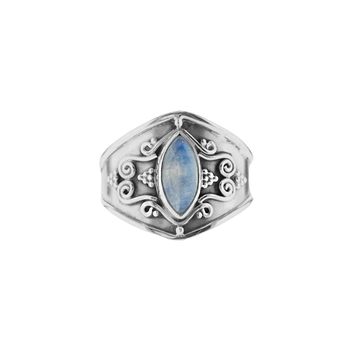 Hiral |  Ring 925 zilver met edelsteen maansteen