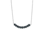 Medea | Ketting 925 sterling zilver met edelsteen kralen
