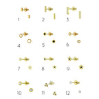 Mini Studs | Oorbellen Goldplated 925 zilver
